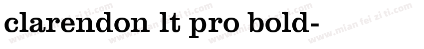 clarendon lt pro bold字体转换